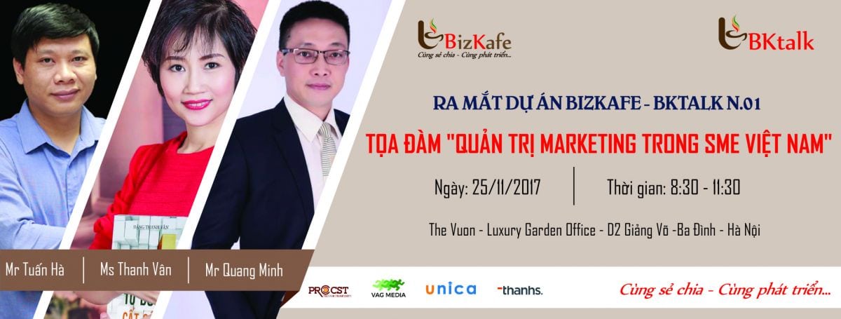 Ra mắt dự án BizKafe với toạ đàm Quản trị Marketing trong doanh nghiệp Việt