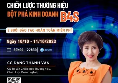 Khoá huấn luyện B4S – Chiến lược Thương hiệu Đột phá Kinh doanh là mô hình cố vấn huấn luyện chung cho nhóm nhỏ Doanh nghiệp có thể tạo nên kết quả kinh doanh vượt trội.
